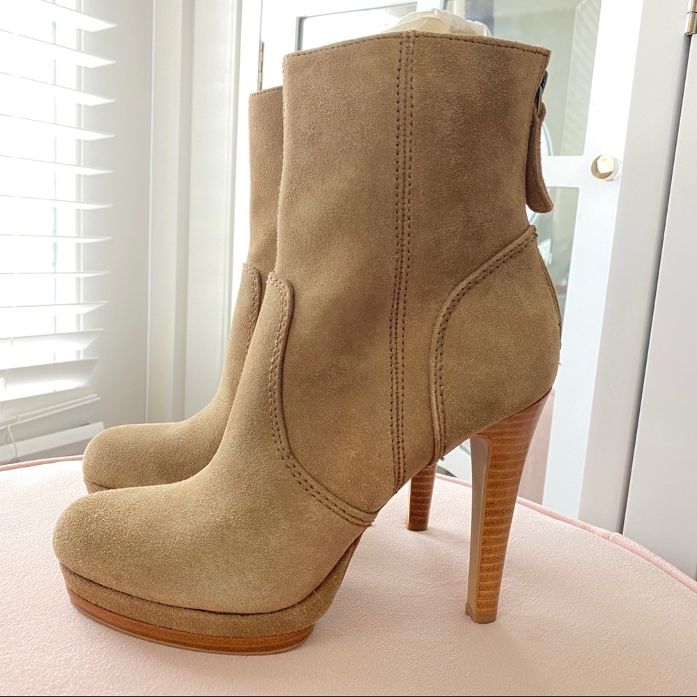 Nine West Aldren Platform Ankle Boot Size 5